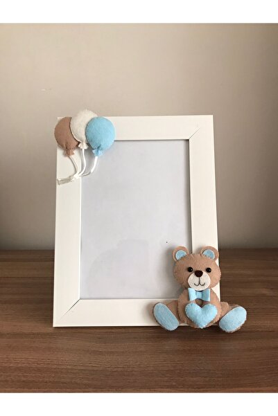 Keçeli parti hayalleri إطار غرفة الأطفال الرضع باللون البني الدب الأزرق الكري...