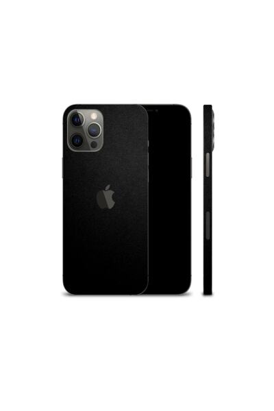 Ecr Mobile Iphone 12 Pro Max Mat Siyah Arka Kaplama Uyumlu