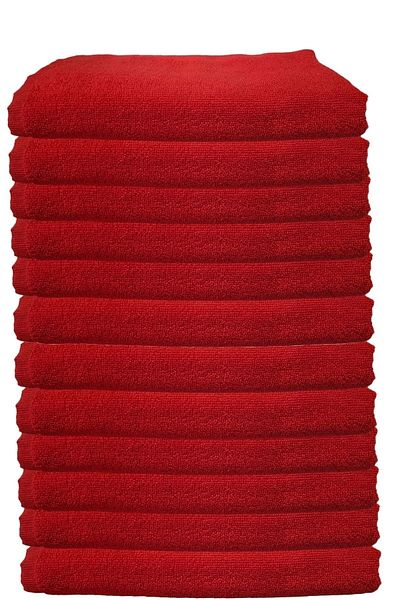 Hepsine Rakip Pack of 12 Microfiber Dye-Proof Hairdresser Hair Towels 50X90 cm