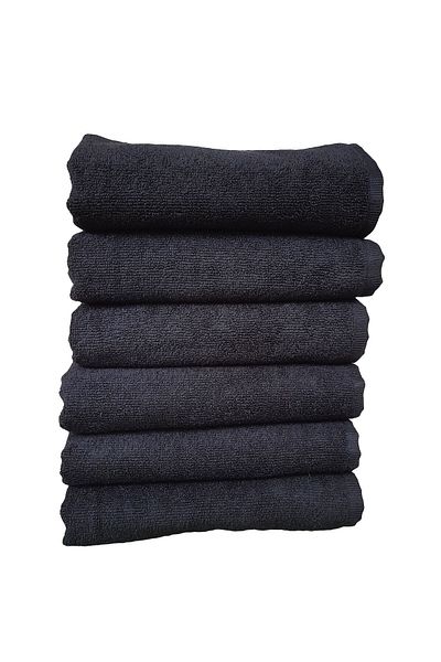 Hepsine Rakip Pack of 6 Microfiber Dye-Proof Hairdresser Hair Towels 50X90 cm
