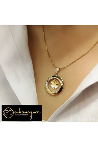 Özşen Kuyumculuk Halkalı Yonca Kolye