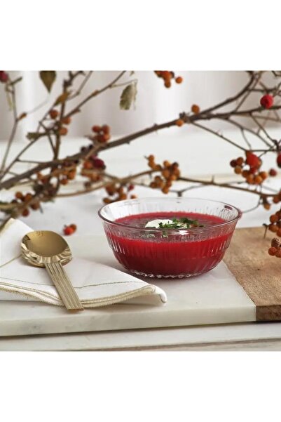 LAV Saklama Kabı Cam Kahvaltılık 6 Lı - Çok Amaçlı Kase Gri Alinda