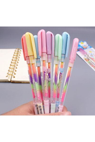 Rainbow Pastel Renk Jel Kalem (2 Adet)