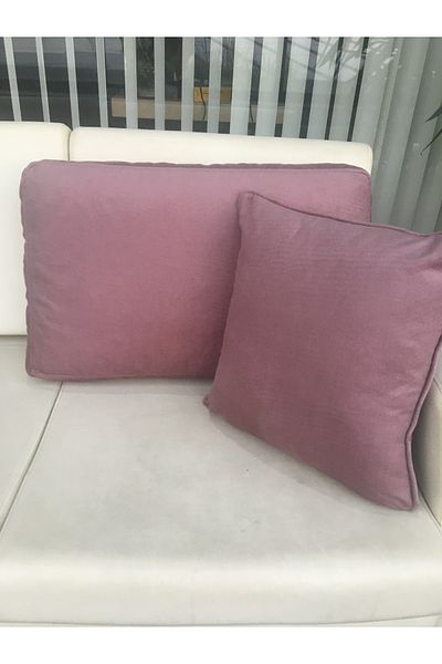 AYPETEKS Μαξιλάρι πλάτης / Μαξιλάρι Throw Dusty Rose 120x45cm Raschel Fabric