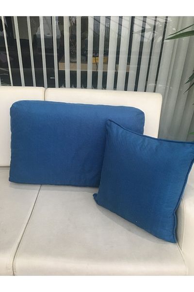 AYPETEKS Perna pentru spate / Perna Albastra 70x45cm Raschel Fabric