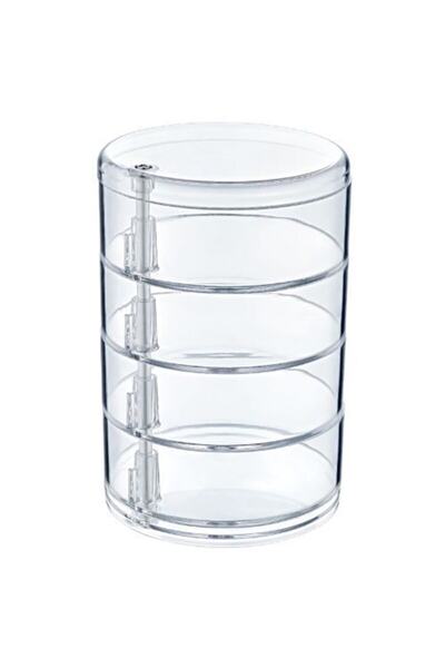 MEYLACO 4 Layer Cylinder Makeup Organizer