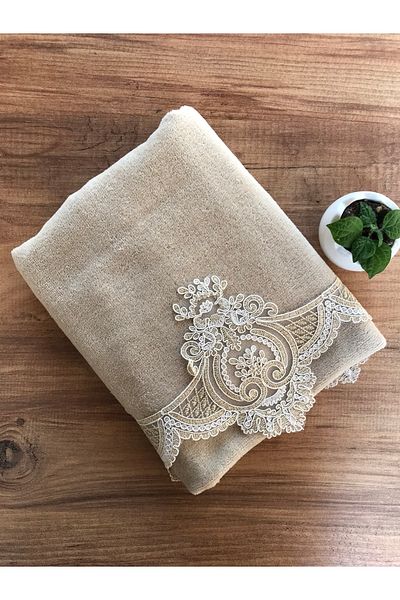Çeyiz Bahçesi Afet Velvet Πετσέτα Cappuccino