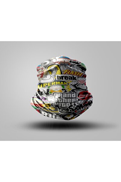 Buffalo قناع راكب الدراجة النارية برتقالي للجنسين