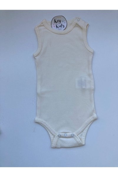 KEY KIDS Ecru Strap Corded Modal Snap Body