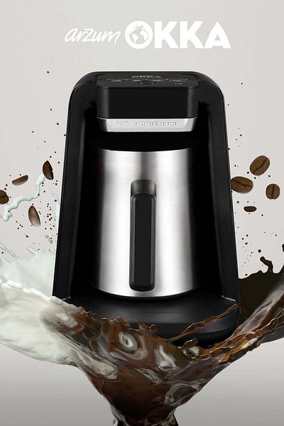 Arzum Okka Rıch Spın Ok0012 Turkish Coffee Machine Chrome Coffee