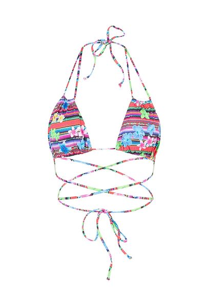 AQUELLA Triangle Tied Bikini Set