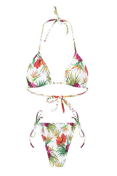 AQUELLA Triangle Tied Bikini Set