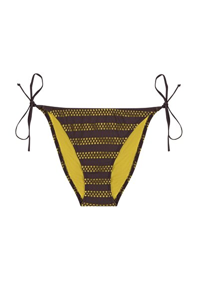 AQUELLA Σετ μπικίνι Triangle Brown Mesh