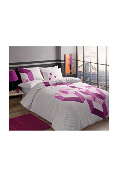 Taç Çift Kişilik Genç Nevresim Takımı Like Fuşya