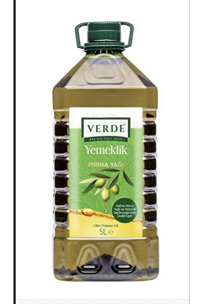 VERDE Gurme Pırına Zeytin Yağı Pet Şişe 5 Litre