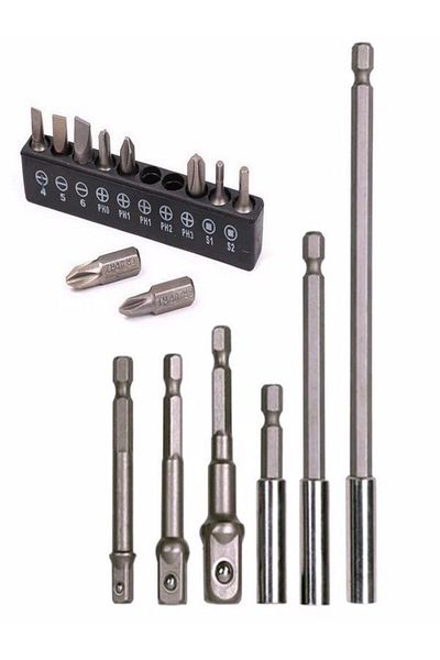 mrtbilisim Bits End Connection Adapter Set Socket Joint 16 Pieces Screwdriver Bit Socket Set Bits Bits