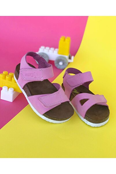 Surpie Shoes Παιδικά Ορθοπεδικά Σανδάλια Σόλα από Γνήσιο Δερμάτινο Μανιτάρι