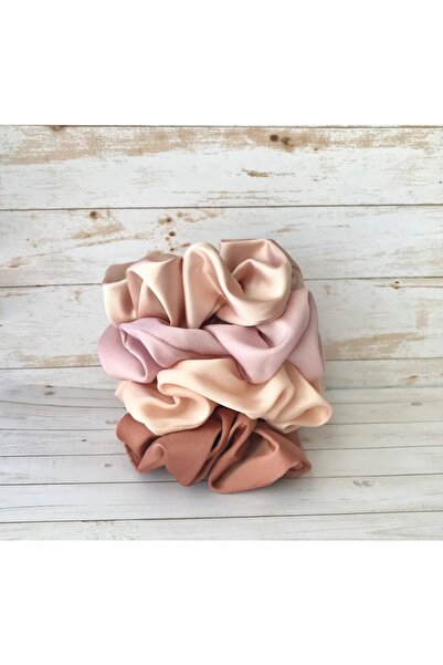 Donna Liberta Women's 4-Piece Satin Hair Rubber Buckle Set Buckle117