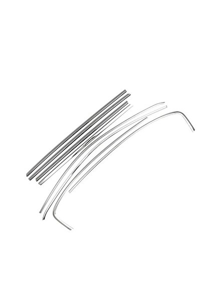 FV-TUNİNG Fiat Egea Cross Cam Çıtası Komple Set Çerçevesi Kromu Nikelajı 8 Pa...