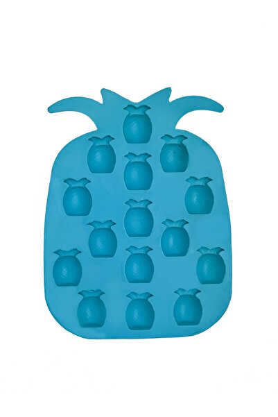 Serin Bardak Ananas Silikon Buz Ve Çikolata Kalıbı Mavi