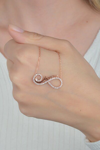 ESSARE 925 Ayar Annem Sonsuzluk Model Kolye Kadın Gümüş Kolye