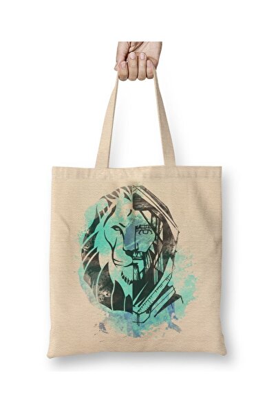 Baskı Dükkanı Leao De Juda tkanina Torba dugačka Sa ručkom