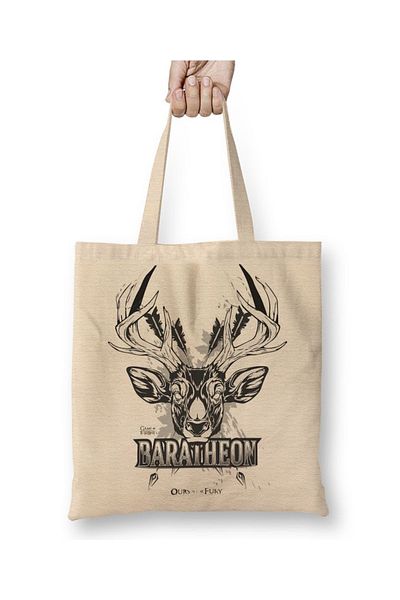 Baskı Dükkanı Υφασμάτινη τσάντα Game Of Thrones Baratheon με μακριά λαβή