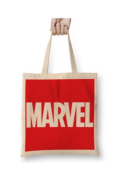 Baskı Dükkanı Υφασμάτινη τσάντα Marvel με μακριά λαβή