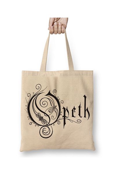 Baskı Dükkanı Geantă din pânză Opeth cu mâner lung