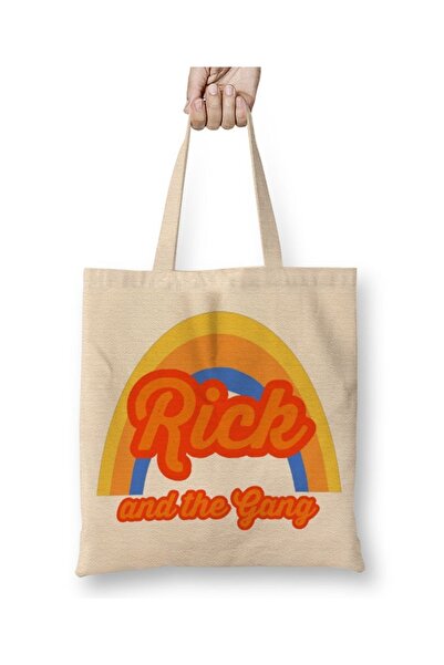 Baskı Dükkanı Υφασμάτινη τσάντα Rick And The Gang με μακριά λαβή