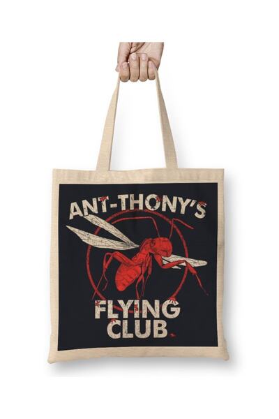 Baskı Dükkanı Ант-мен Ант Тонс Флайінг Клуб Сумка з довгою ручкою