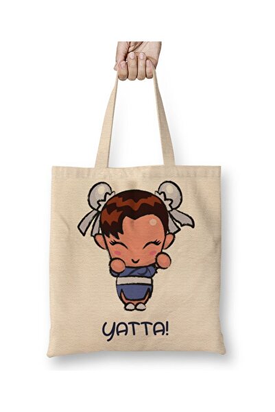 Baskı Dükkanı Chunli Baby Chun Li Yatta pelena Torba dugačka Sa ručkom