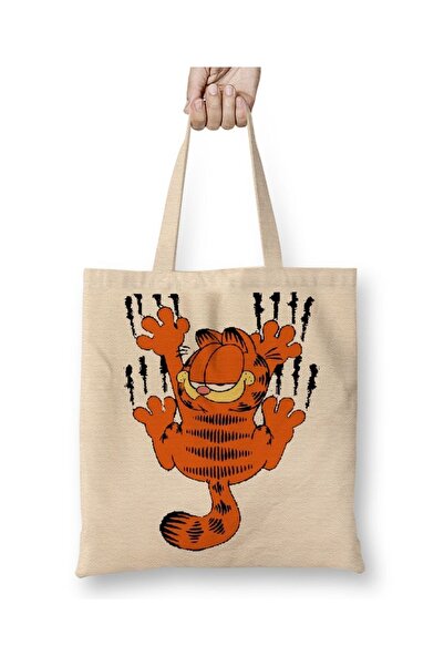 Baskı Dükkanı Garfield tkanina Torba duga Sa ručkom
