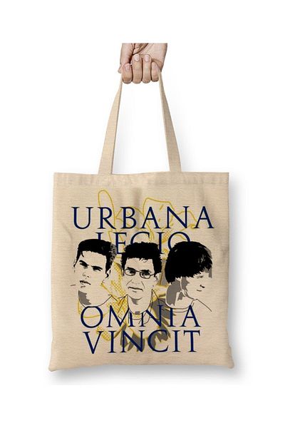 Baskı Dükkanı Υφασμάτινη τσάντα Urbana Legio Omnia Vincit με μακριά λαβή