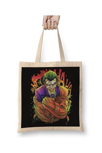 Baskı Dükkanı Joker tkanina Torba dugačka Sa ručkom