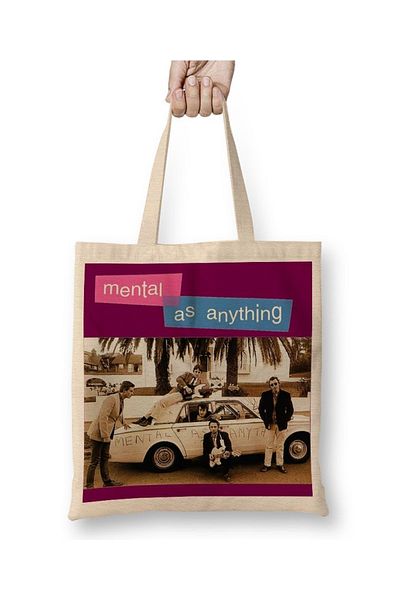 Baskı Dükkanı Mental As Anything υφασμάτινη τσάντα με μακριά λαβή