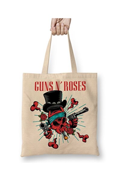 Baskı Dükkanı Guns N Roses tkanina Torba duga Sa ručkom