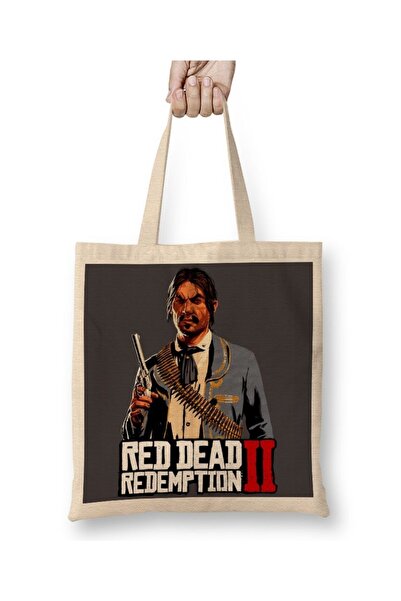 Baskı Dükkanı Red Dead Redemption 2 Javier Escuela Bez Torba Long Sa ručkom