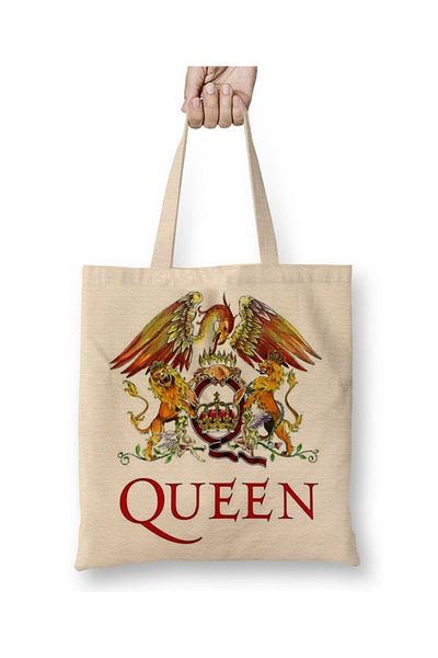 Baskı Dükkanı Υφασμάτινη τσάντα Queen Freddie Mercury με μακριά λαβή