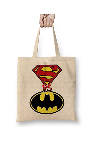 Baskı Dükkanı Τσάντα χειρός Batman εναντίον Σούπερ Χόμπερ με μακριά λαβή