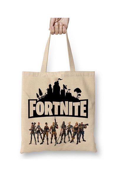 Baskı Dükkanı Fortnite 002 υφασμάτινη τσάντα με μακριά λαβή