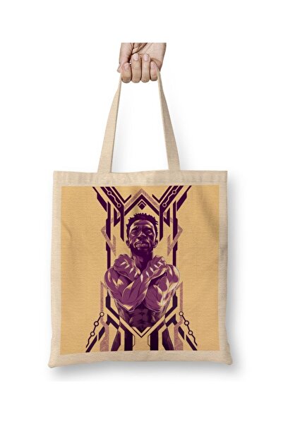 Baskı Dükkanı حقيبة حمل بلاك بانثر واكاندا للأبد بمقبض طويل