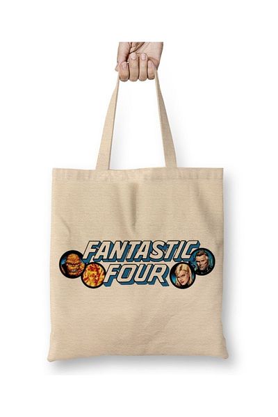 Baskı Dükkanı Fantastic Four υφασμάτινη τσάντα με μακριά λαβή