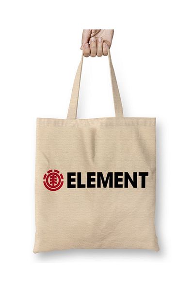 Baskı Dükkanı Element υφασμάτινη τσάντα μακριά λαβή
