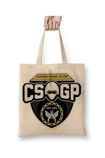 Baskı Dükkanı Υφασμάτινη τσάντα Counter Strike Global Offensive Sniper Cs Go Gp με μακριά λαβή