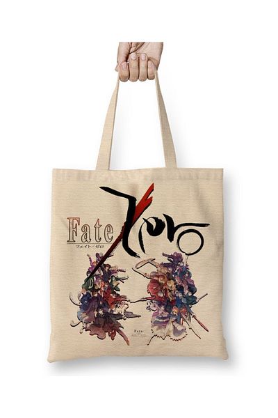 Baskı Dükkanı Fate Stay Night Naruto One Piece Death Note υφασμάτινη τσάντα με μακριά λαβή