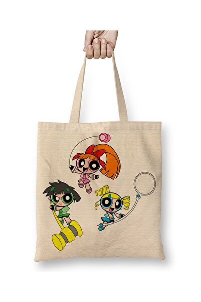 Baskı Dükkanı Powerpuff Girls 012 Tkanina Torba Duga Sa ručkom