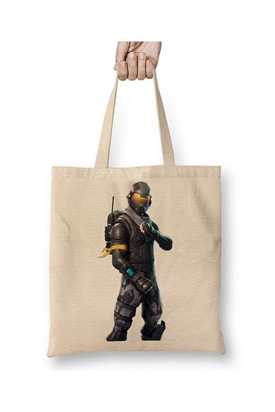 Baskı Dükkanı Fortnite Battle Royale Golden Eye υφασμάτινη τσάντα με μακριά λαβή