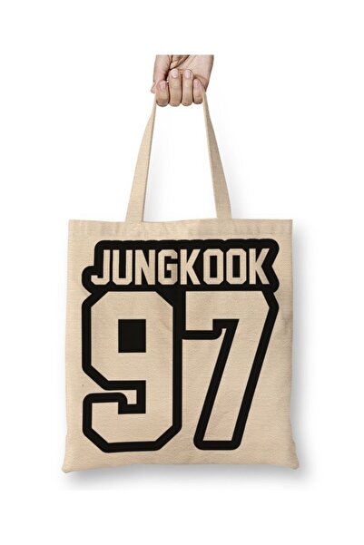 Baskı Dükkanı Jungkook tkanina Torba duga Sa ručkom