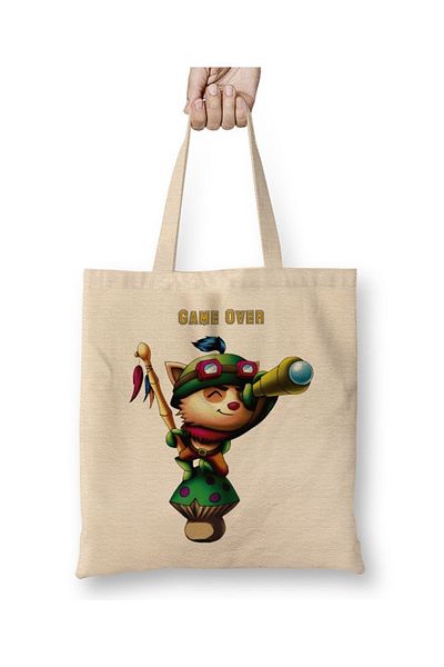 Baskı Dükkanı Υφασμάτινη τσάντα Teemo με μακριά λαβή